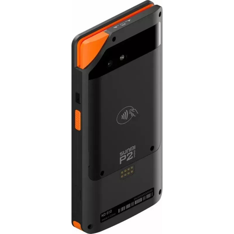 POS móvel SUNMI P2 Mini com 2 GB de RAM, 16 GB de armazenamento e câmara de 5-MP