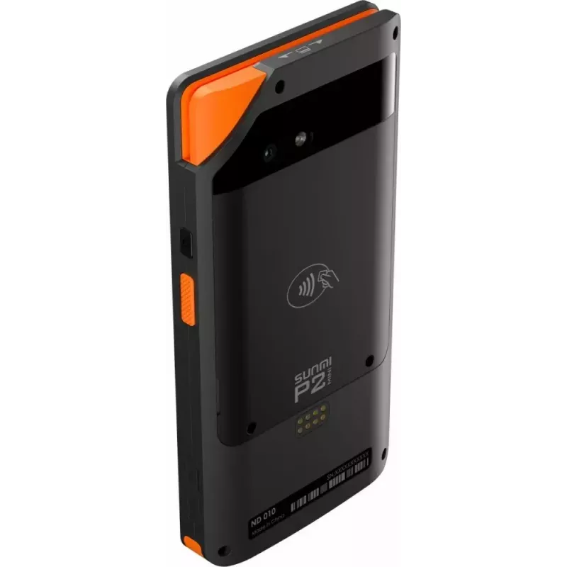 POS móvel SUNMI P2 Mini com 2 GB de RAM, 16 GB de armazenamento e câmara de 5-MP