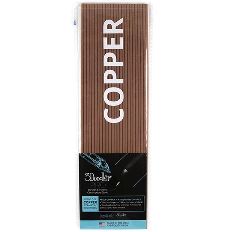 Filamento 3Doodler Pro+ 25 cobre castanho-avermelhado “Copper” 122 g