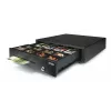 Gaveta de caixa eletrónica Safescan LD-4141, caixa em aço, 410×415×115 mm, preta, 6 chaves