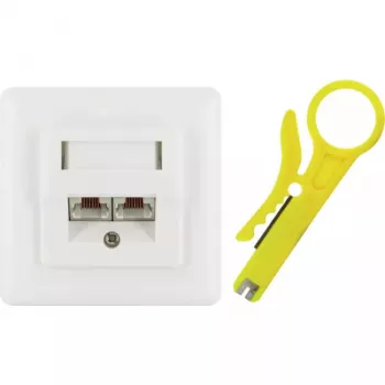 Tomada de rede RJ-45 Schwaiger TDU2628532