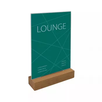 Suporte para sinalética Sigel TA254 A5 acrílico castanho transparente 150 mm 235 mm