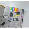 Marcador de livro Sigel HN611 marcador flexível azul verde laranja rosa amarelo 125 unid.