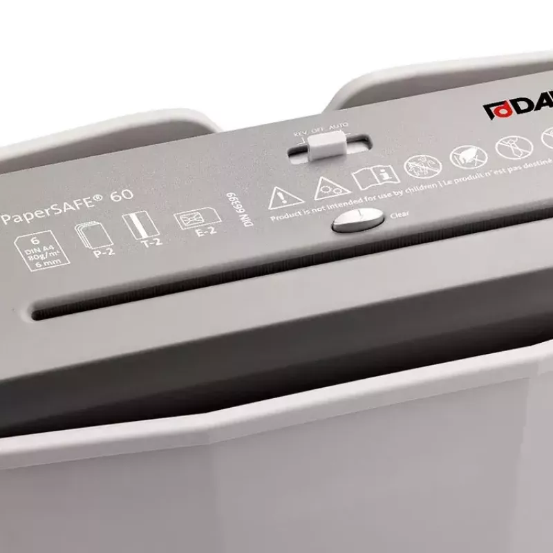 Destruidora de documentos Dahle PaperSAFE 60 corte em tiras 70 dB 22 cm cinzento