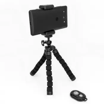 Tripé MediaRange MRMA205 telemóvel 3 pernas preto