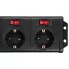 Distribuidor de energia Hama 00137259 1,4 m 6 tomada(s) AC interior preto