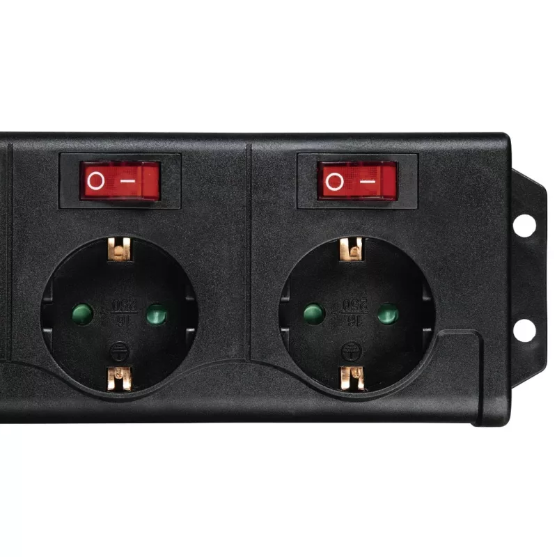 Distribuidor de energia Hama 00137259 1,4 m 6 tomada(s) AC interior preto