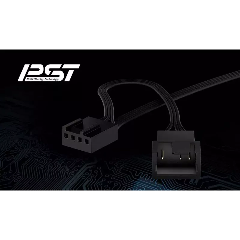Ventoinha Arctic P8 fina PWM PST 80mm Low-Profile 38,23 m³/h rolamento fluido dinâmico preto
