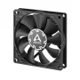 Ventoinha Arctic P8 fina PWM PST 80mm Low-Profile 38,23 m³/h rolamento fluido dinâmico preto