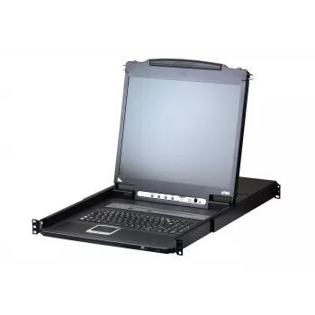 Comutador KVM ATEN CL5708IM montagem em rack preto USB PS/2 VGA