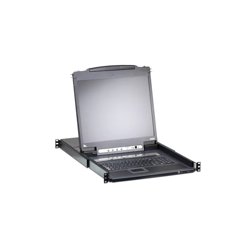 Comutador KVM ATEN CL5708IM montagem em rack preto USB PS/2 VGA