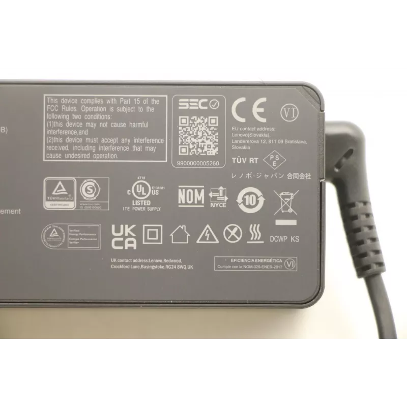 Adaptador de CA 65W USB Type-C Lenovo 5A10W86303, fonte de alimentação USB-C PD 65 W