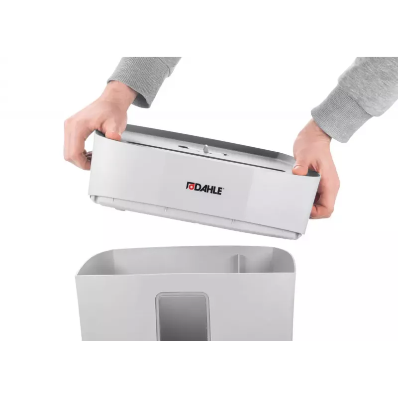 Destruidora de documentos Dahle PaperSAFE 100 corte cruzado 70 dB 22 cm cinzento branco