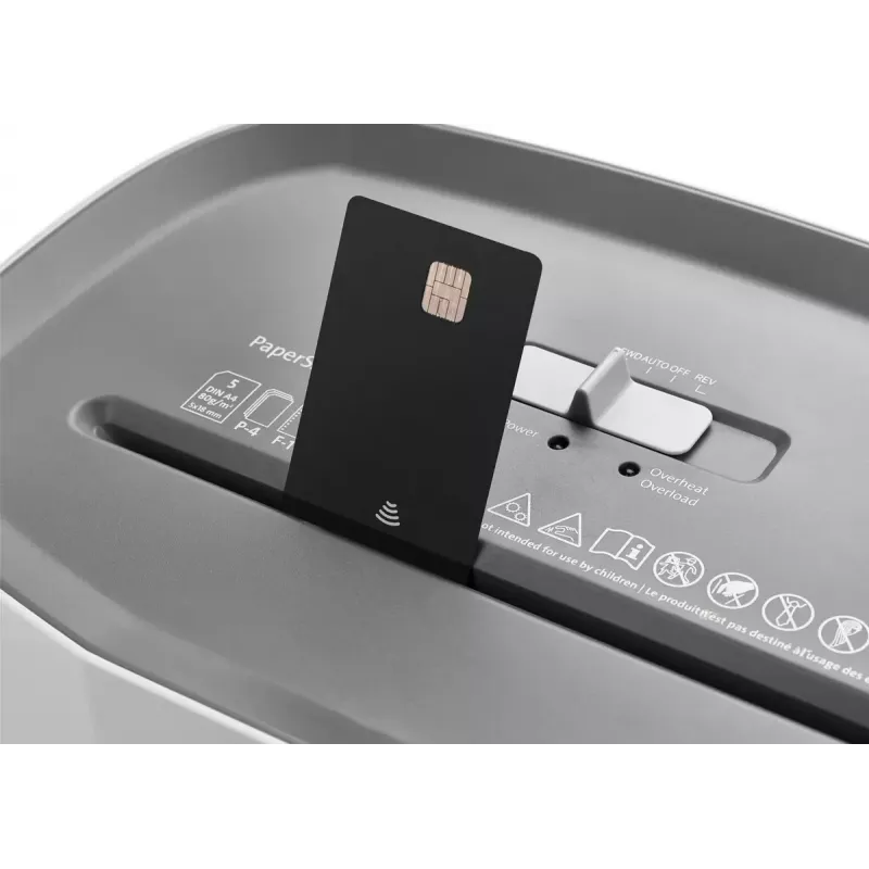 Destruidora de documentos Dahle PaperSAFE 100 corte cruzado 70 dB 22 cm cinzento branco