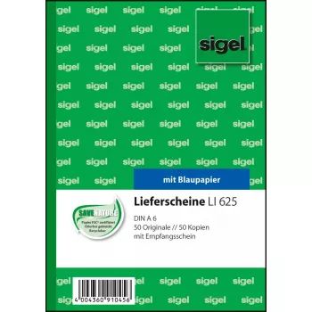 Formulário comercial Sigel LI625 A6 verde rosa branco