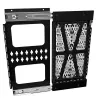 Painel deslizante com fecho de armazenamento de componentes Chief Proximity preto 6,8 kg montagem na parede