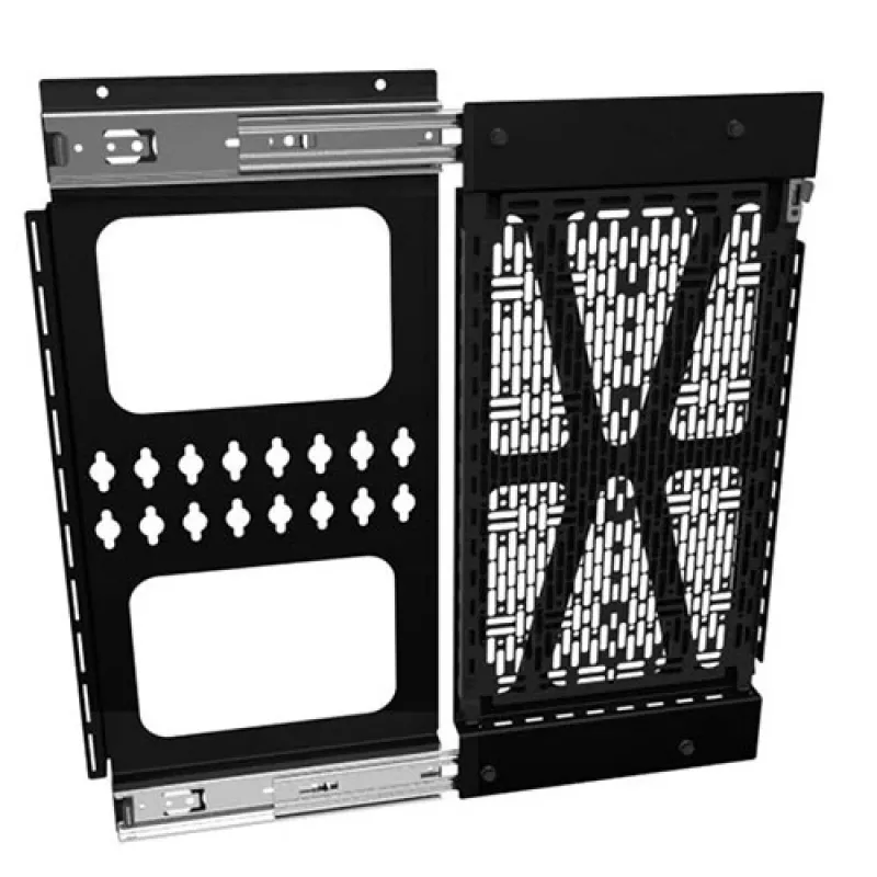 Painel deslizante com fecho de armazenamento de componentes Chief Proximity preto 6,8 kg montagem na parede