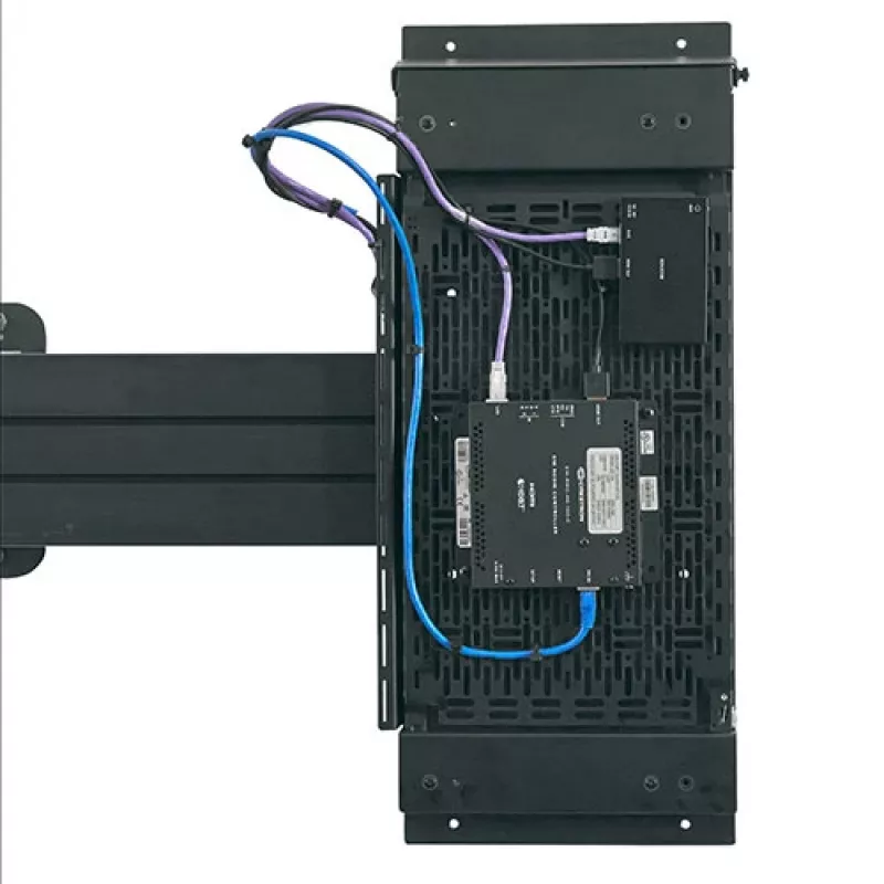 Painel deslizante com fecho de armazenamento de componentes Chief Proximity preto 6,8 kg montagem na parede