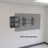 Painel deslizante com fecho de armazenamento de componentes Chief Proximity preto 6,8 kg montagem na parede