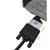 Adaptador gráfico USB Techly IADAP USBC-VGAC 1920 x 1200 píxeis preto, prateado
