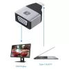 Adaptador gráfico USB Techly IADAP USBC-VGAC 1920 x 1200 píxeis preto, prateado