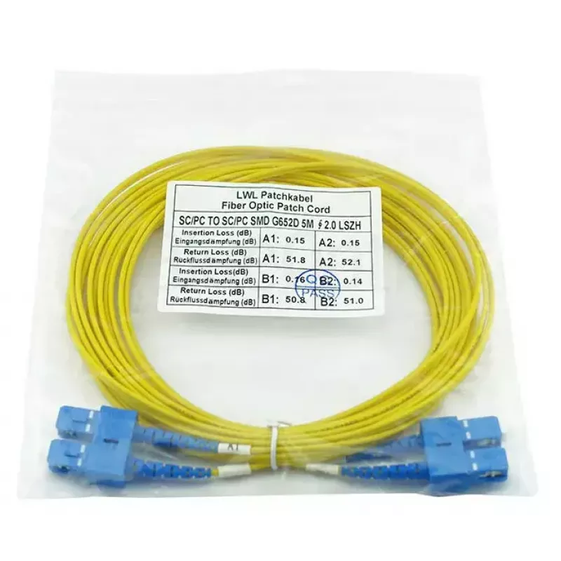Cabo de fibra ótica InfiniBand BlueOptics SFP3232BU2MK 2 m SC amarelo