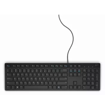 Teclado com fio DELL – KB216 – Espanhol (QWERTY) – Preto, tamanho completo (100 %), com fio, USB, QWERTY, preto