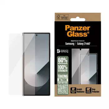Proteção de ecrã PanzerGlass para Samsung Galaxy Z Fold7 — Ultra-Wide Fit