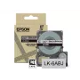 Fita mate Epson – cinzento/preto 24 mm (8 m) – LK-6ABJ, preto sobre cinzento, LK, preto, cinzento, Epson, LabelWorks LW-C610, 2,4 cm