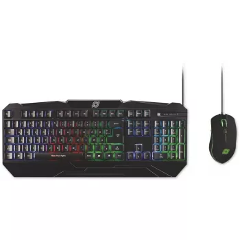 MediaRange MRGS102 Teclado e rato gaming USB QWERTZ Preto RGB
