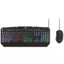 MediaRange MRGS102 Teclado e rato gaming USB QWERTZ Preto RGB