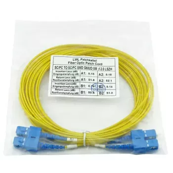 Cabo de fibra ótica InfiniBand BlueOptics CAB-SMF-SC-SC-2-BO 2 m SC SC G.657.A1