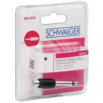 Adaptador RCA Schwaiger KHA4010 533 6,3 mm preto