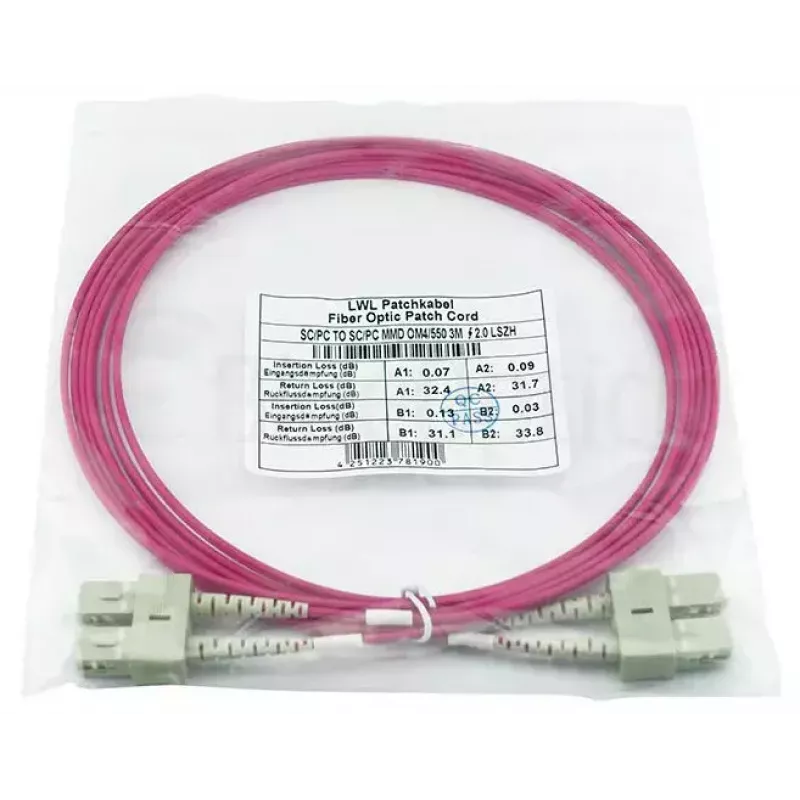 Cabo de fibra ótica BlueOptics SFP3232FU0.5MK 0,5 m SC OM4