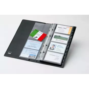 Porta-cartões de visita Sigel VZ300 plástico preto