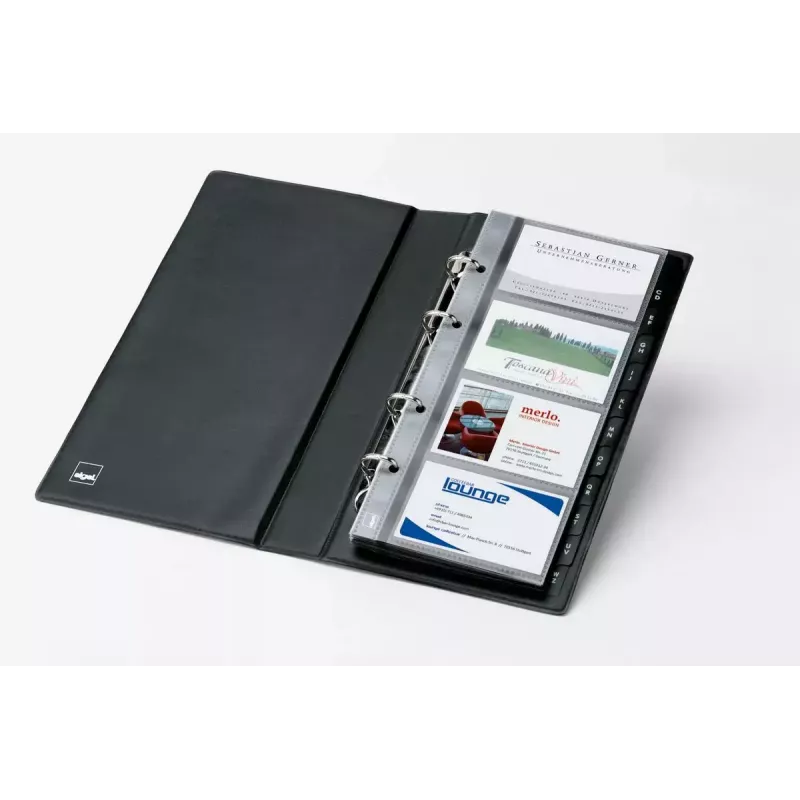 Porta-cartões de visita Sigel VZ300 plástico preto