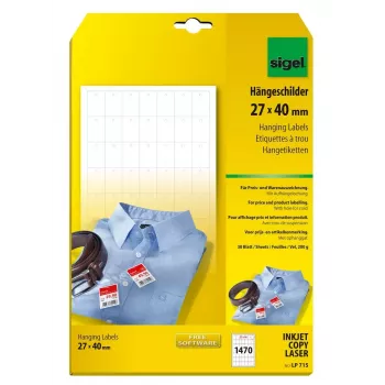 Etiquetas de impressora não adesivas Sigel LP715