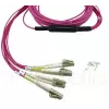 BlueOptics CBL-MPO12-4LC-OM4-15M-BO cabo de fibra ótica InfiniBand MPO 4x LC 15 m