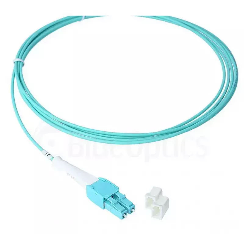 BlueOptics 797902TD120001M-BO cabo patch de fibra ótica duplex Uniboot (compatível com Corning), LC-UPC/LC-UPC, multimodo OM3 50/125 µm, 1 m