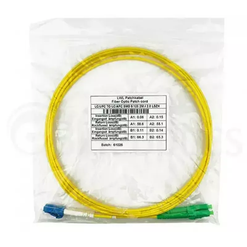 BlueOptics SFP3131BU1MS cabo de fibra ótica InfiniBand 1 m LC amarelo