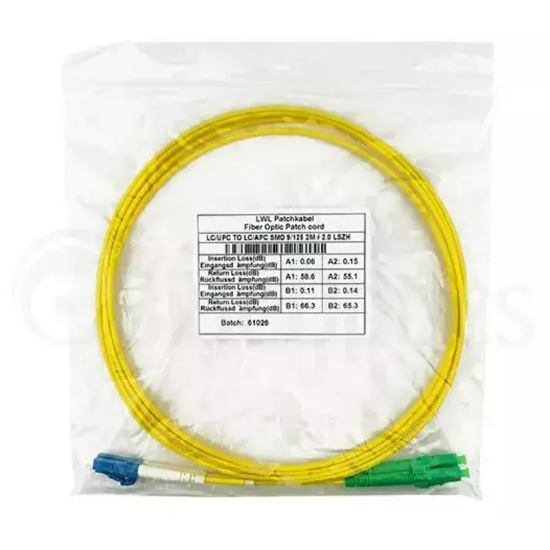 Cabo de fibra ótica BlueOptics SFP3131BU5MS LC G.657.A1 5 m amarelo