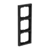 Busch-Jaeger placa de cobertura 1723-885K preto, termoplástico, sem parafusos, 80×222×11 mm