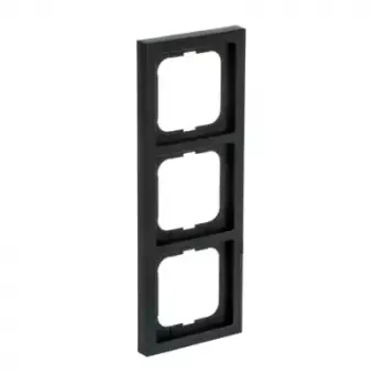 Busch-Jaeger placa de cobertura 1723-885K preto, termoplástico, sem parafusos, 80×222×11 mm