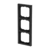 Busch-Jaeger placa de cobertura 1723-885K preto, termoplástico, sem parafusos, 80×222×11 mm