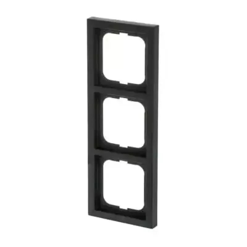 Busch-Jaeger placa de cobertura 1723-885K preto, termoplástico, sem parafusos, 80×222×11 mm