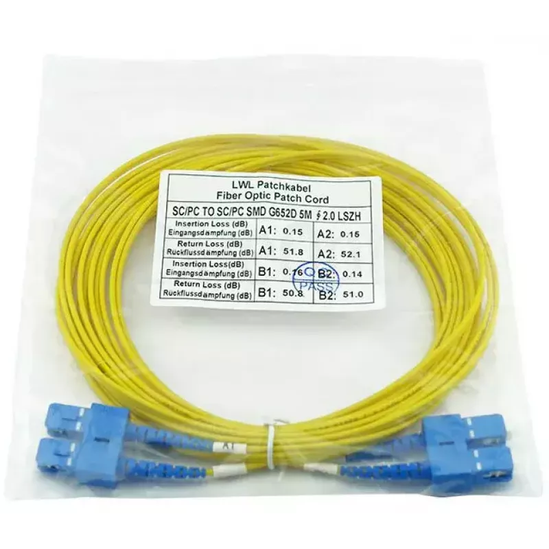 Cabo de fibra ótica BlueOptics CAB-SMF-SC-SC-1 1 m SC SC G.657.A1