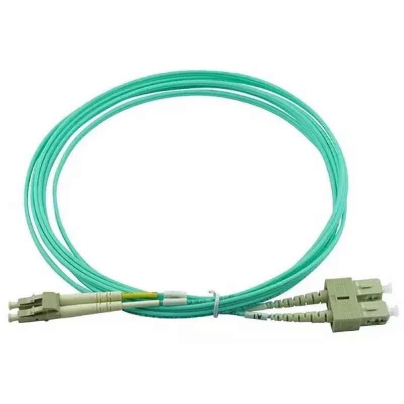 BlueOptics 055702T512000007.5M-BO Cabo patch de fibra ótica duplex (compatível com Corning), LC-UPC/SC-UPC, multimodo OM3 50/125 µm, 7,5 m