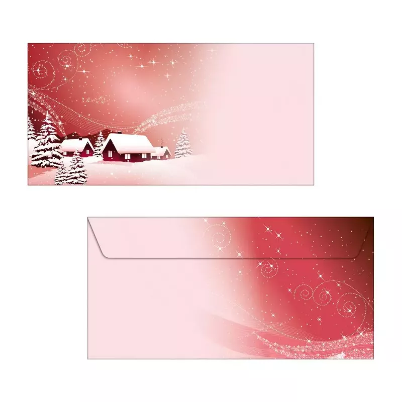 Envelope DL Sigel DU033 vermelho 50 unid.