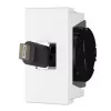 Tomada USB C Kindermann 7464000620 preto branco