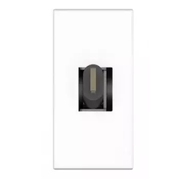 Tomada USB C Kindermann 7464000620 preto branco